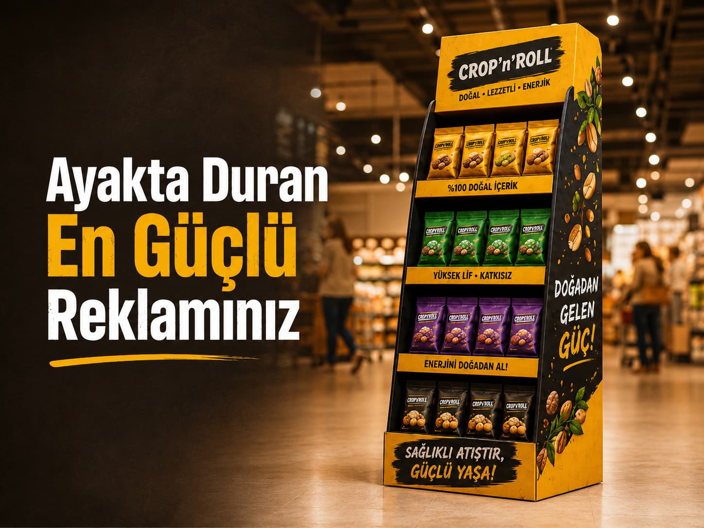 Ayaklı karton stand (FSDU) örneği
